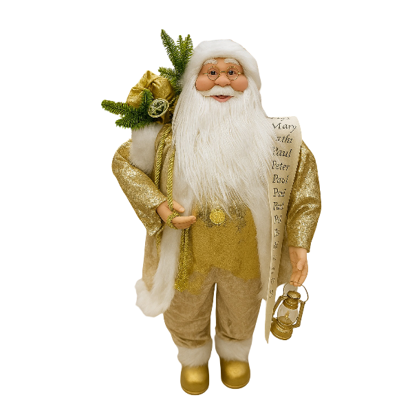 ოქროსფერი თოვლის ბაბუა თოვლის ბაბუები