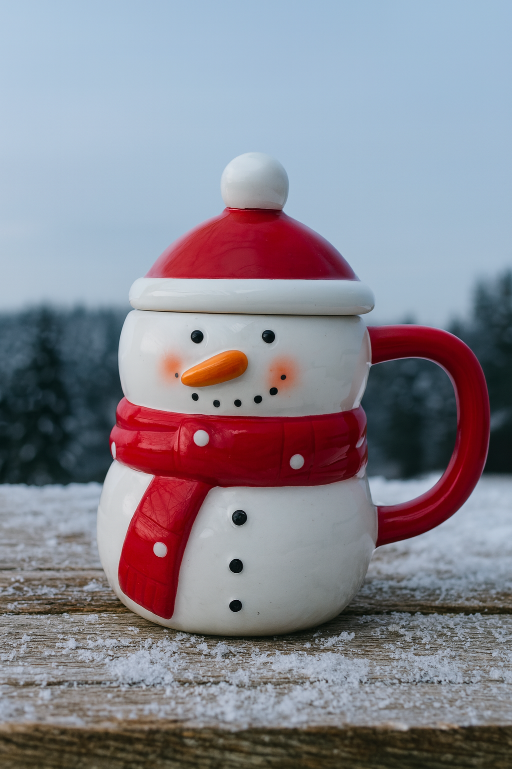 საახალწლო ჭიქა თავსახურით