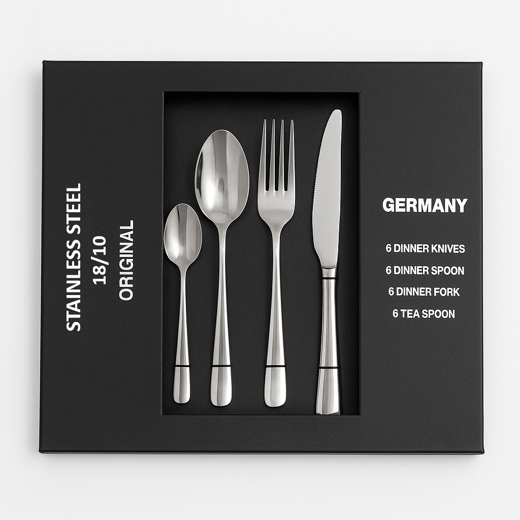 დანა-ჩანგლის და კოვზის კომპლექტი (24 ცალი)