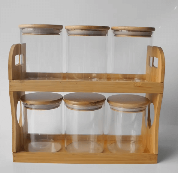 მინის ქილების 6 ცალიანი კომპლექტი