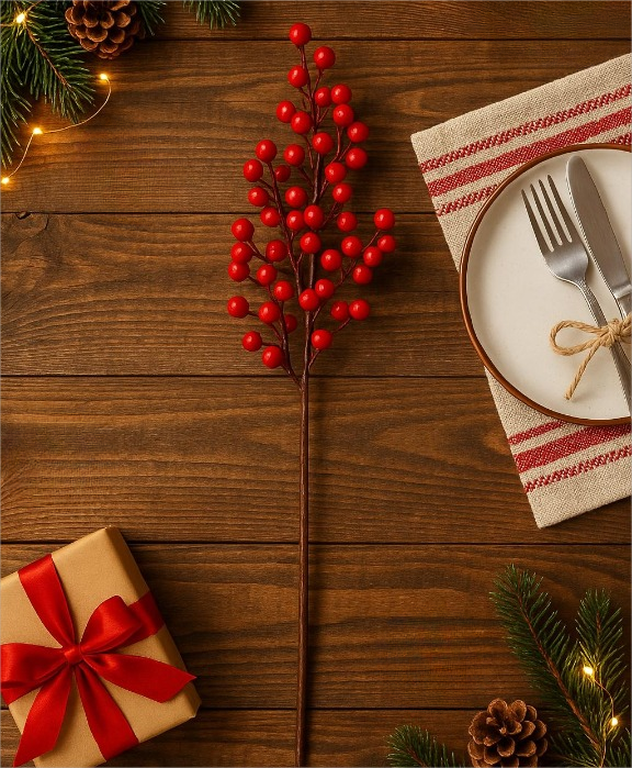 ნაძვის ხის მოსართავი დეკორაცია (5 ცალი)