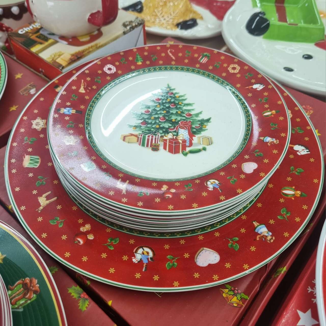 საახალწლო თეფშები saaxalwlo tefshebi 1+6