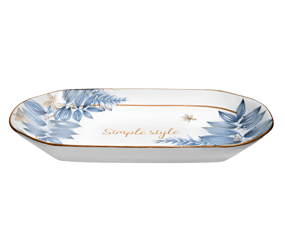 კერამიკის ოვალური თეფში