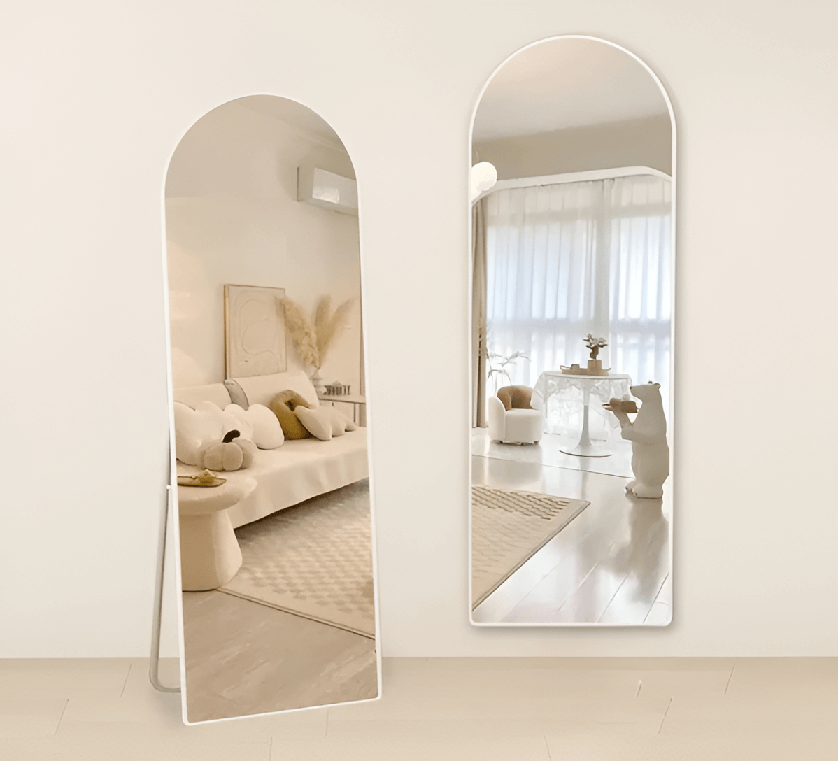 მეტალის თეთრი სარკე