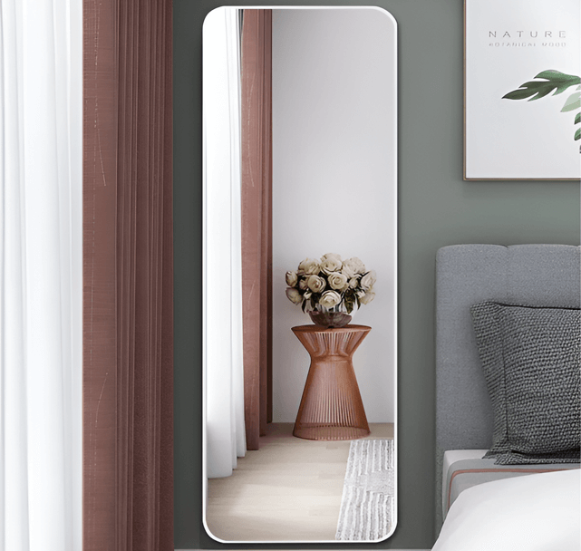 თეთრი სარკე მეტალის