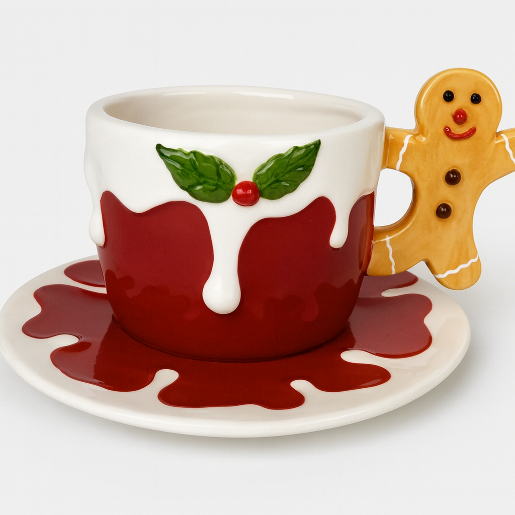 საშობაო ჭიქა ლამბაქით