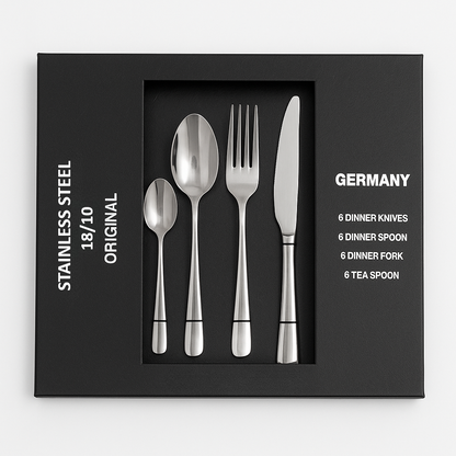 დანა-ჩანგლის და კოვზის კომპლექტი (24 ცალი)