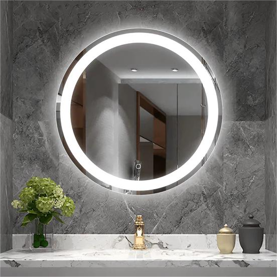 აბაზანის სარკე LED განათებით 50x50 სმ