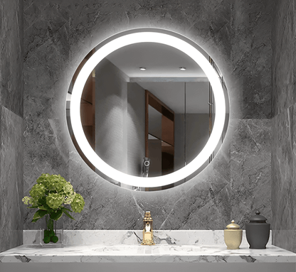 აბაზანის მრგვალი სარკე ლედ განათებით