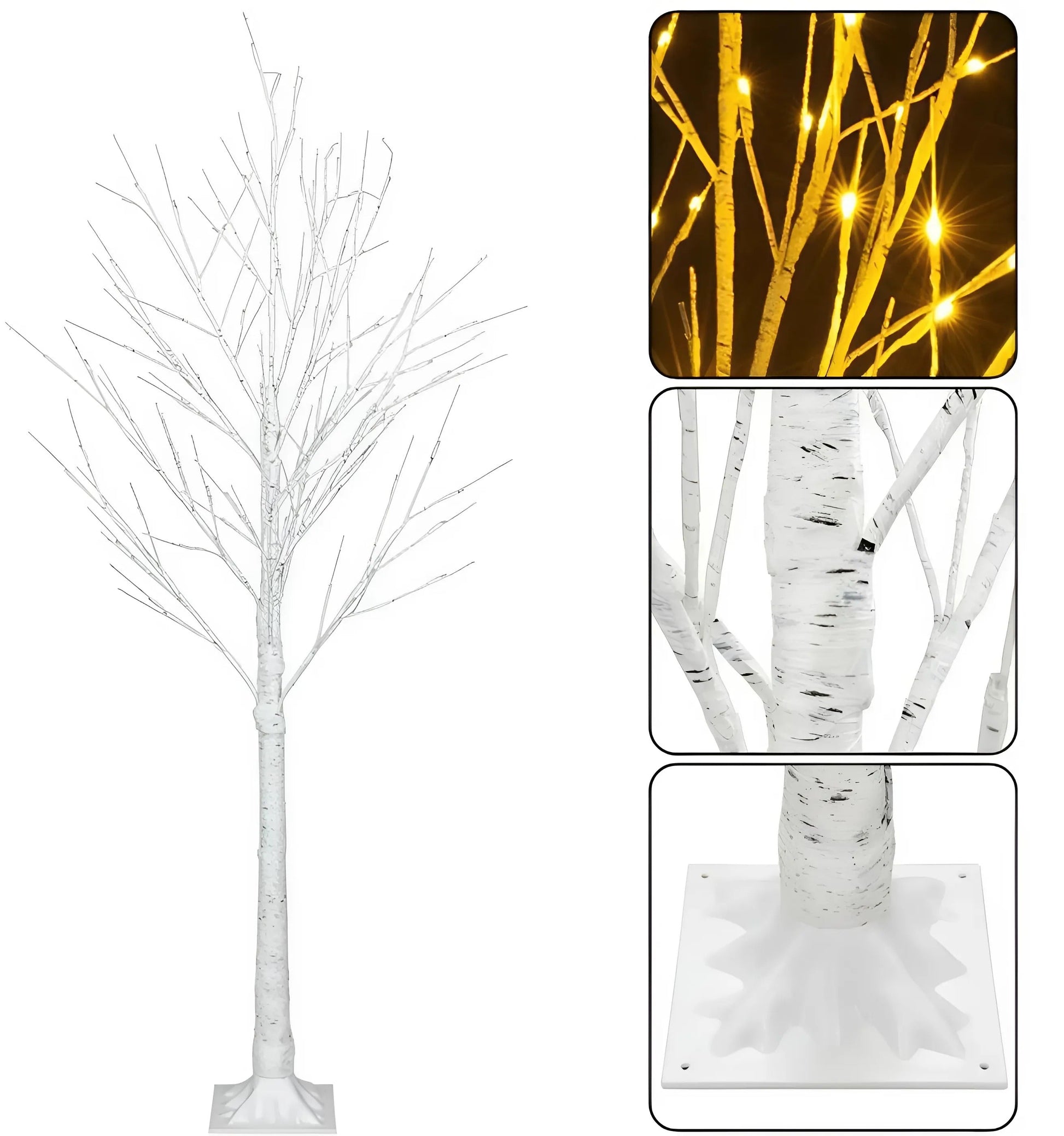 საახალწლო ხე განათებით