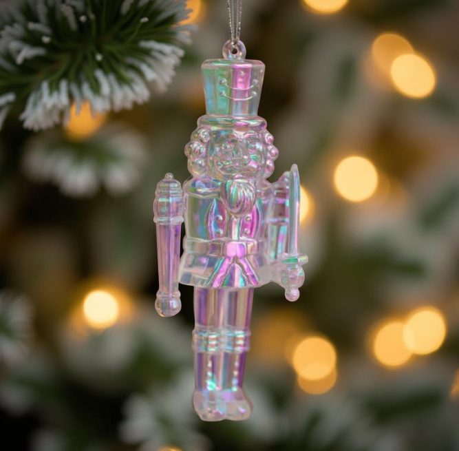 ნაძვის ხის აკრილის სათამაშო მაკნატუნა (2 ცალი)