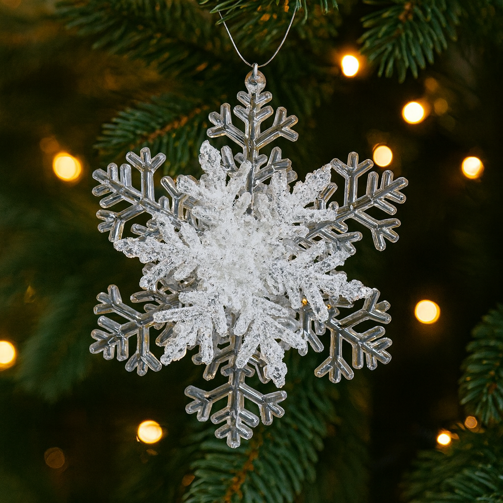 ნაძვის ხის სათამაშო ფიფქი (2 ცალი)