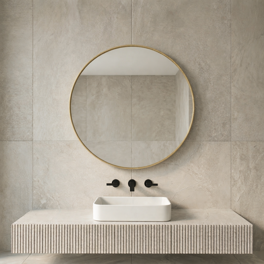 მეტალის სარკე - 80სმ