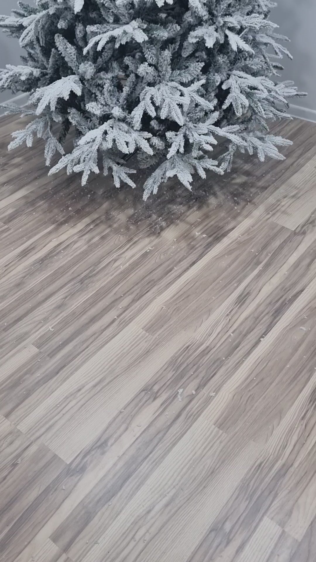 ნაძვის ხეები სილიკონის ფუმფულა დათოვლილი