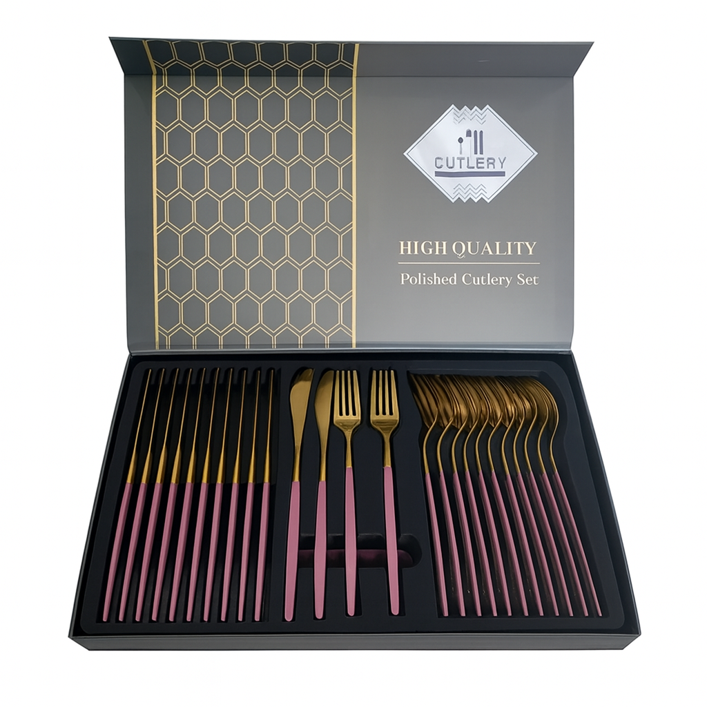 ვარდისფერი დანა-ჩანგალი